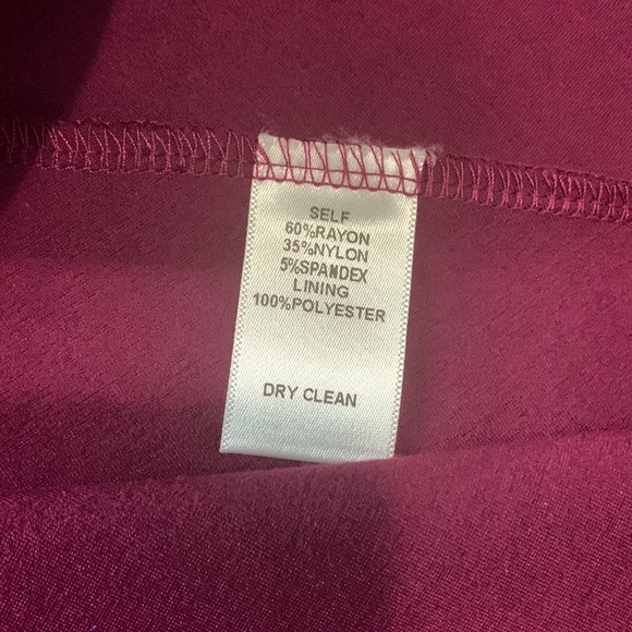 Soprano Magenta Casual Lined Midi Dress US Size Small - Picture 4 of 8